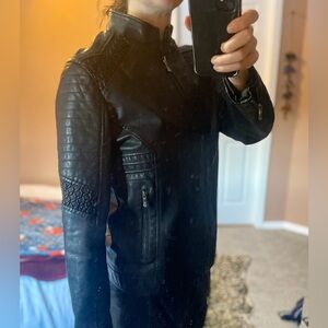 Faux Leather Jacket- Small